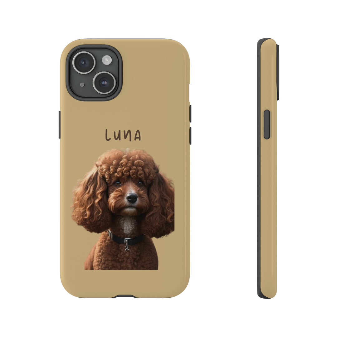 Custom Poodle Pet Phone Case with Photo and Name - Dog Lover's Choice - Creative Canvas Corner