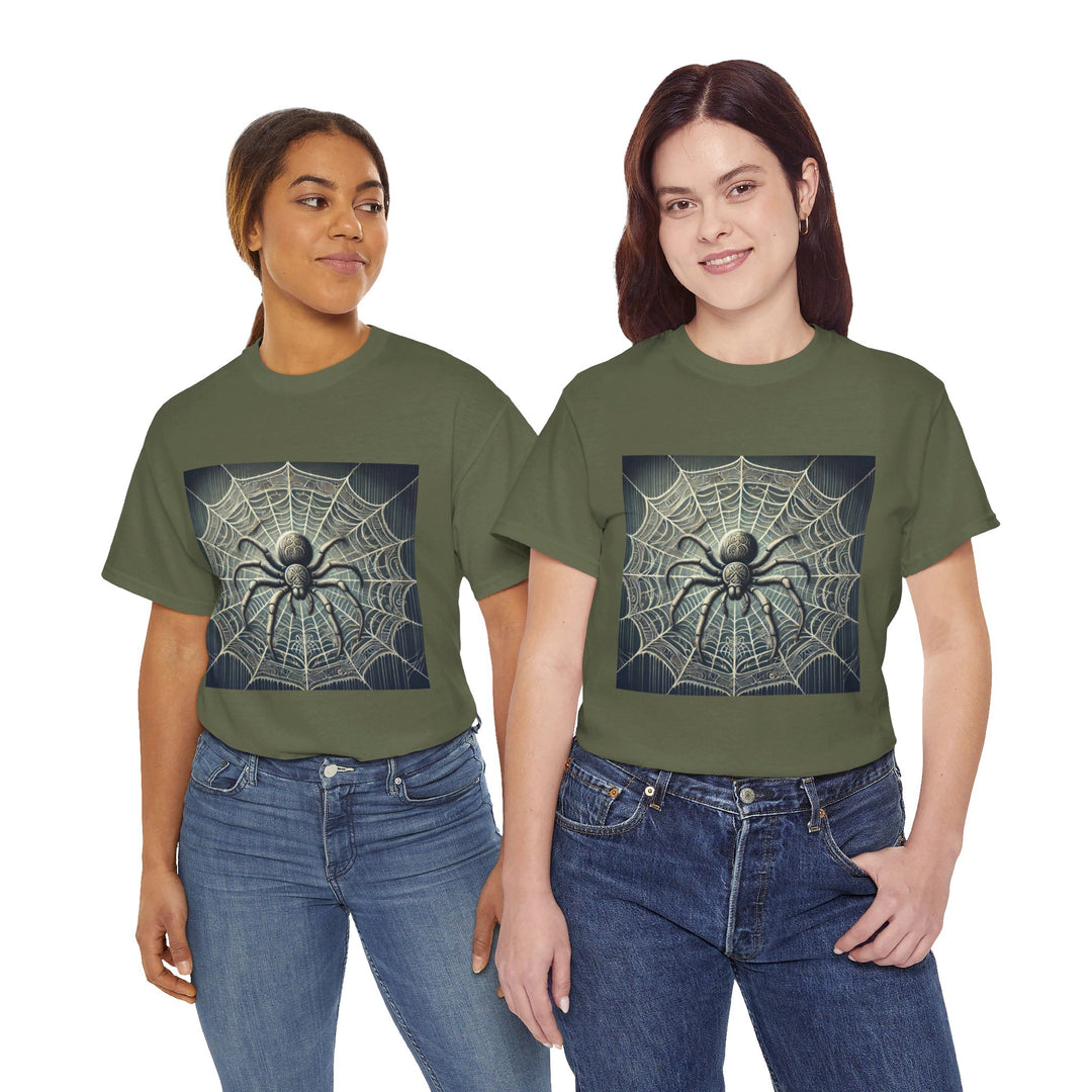 Spooky Spider Web Halloween T-Shirt