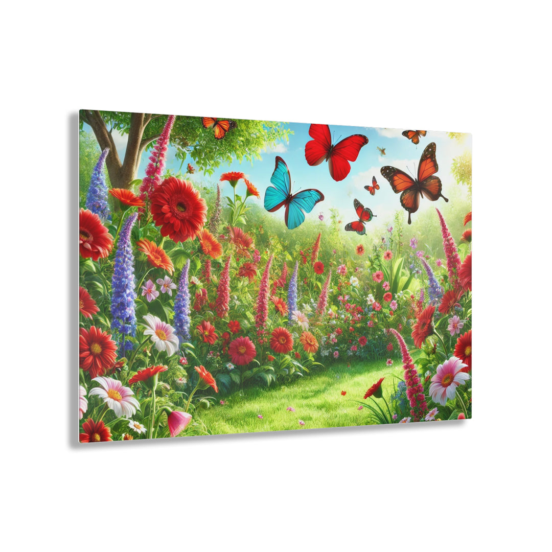 Garden of Butterflies - Daylight Acrylic Artwork