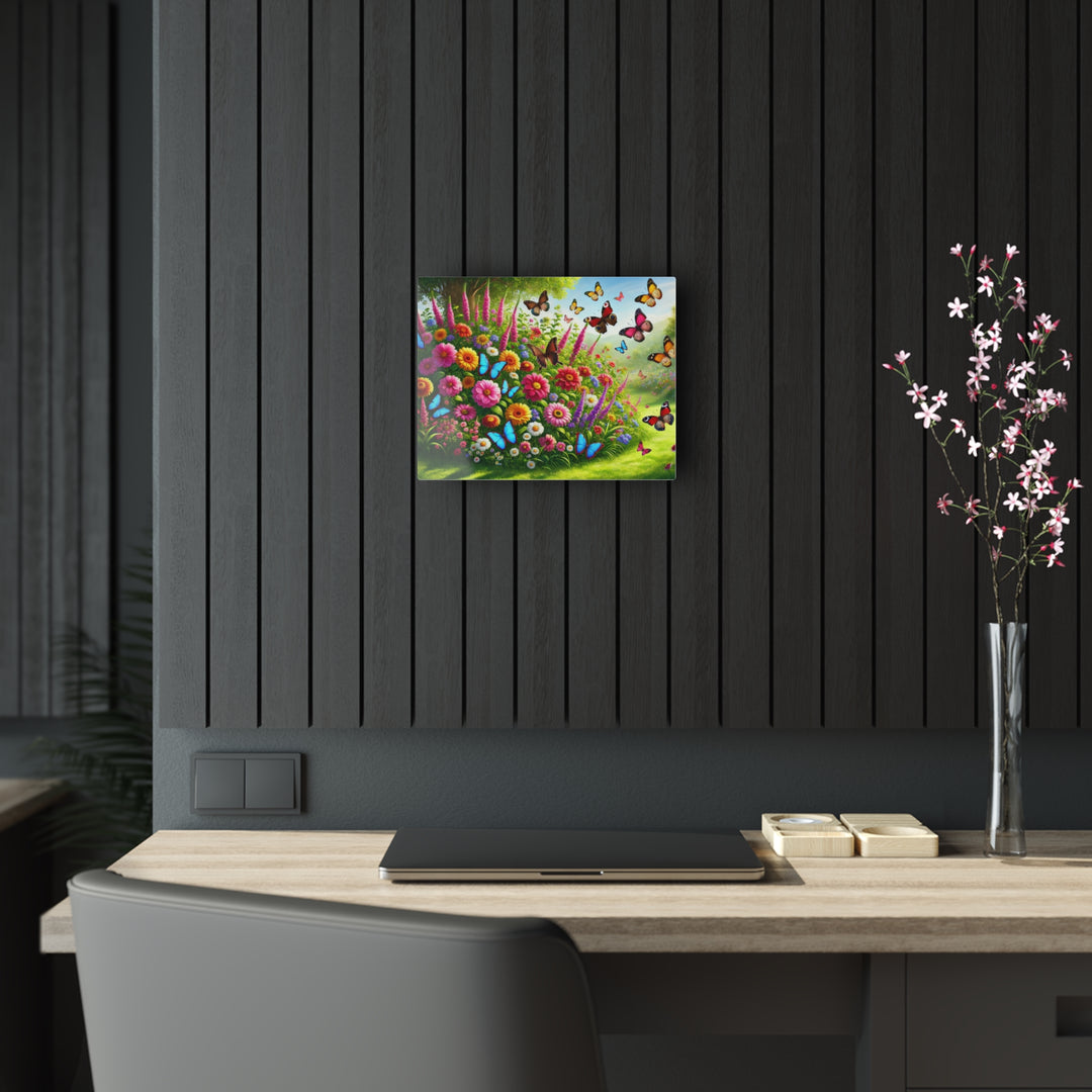 Butterfly Garden Acrylic Painting - Nature's Beauty