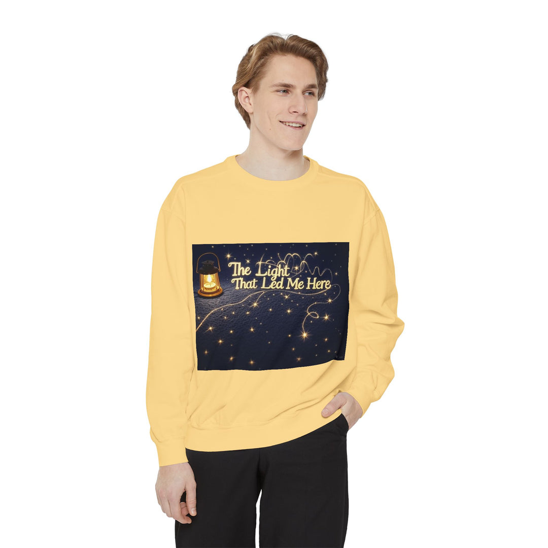 The Light That Led Me Here – emotional tribute sweatshirt for mom