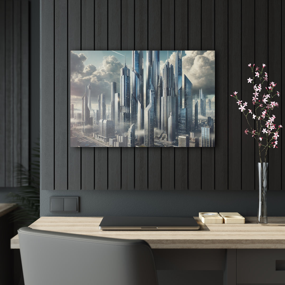 Skyward City of Tomorrow Acrylic Print