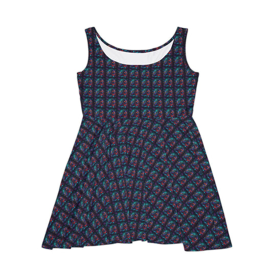AI Prompt Art Vibe Women Skater Dress - Creative Canvas Corner