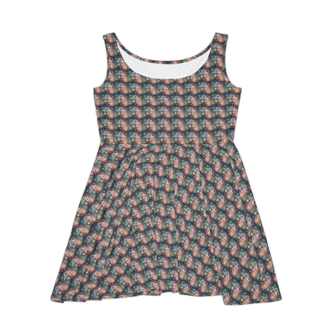 Crystalline Petals Women Skater Dress - Creative Canvas Corner