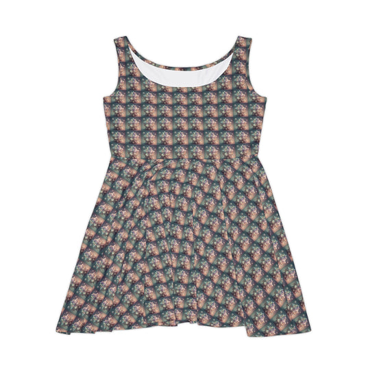 Crystalline Petals Women Skater Dress - Creative Canvas Corner