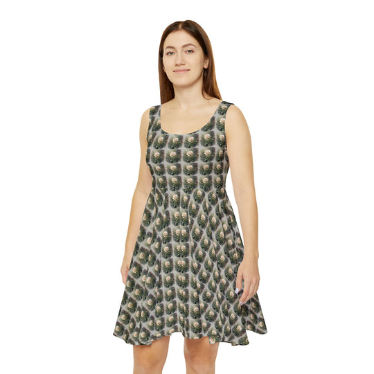 Botanical Sketch Vibe Women Skater Dress - Creative Canvas Corner