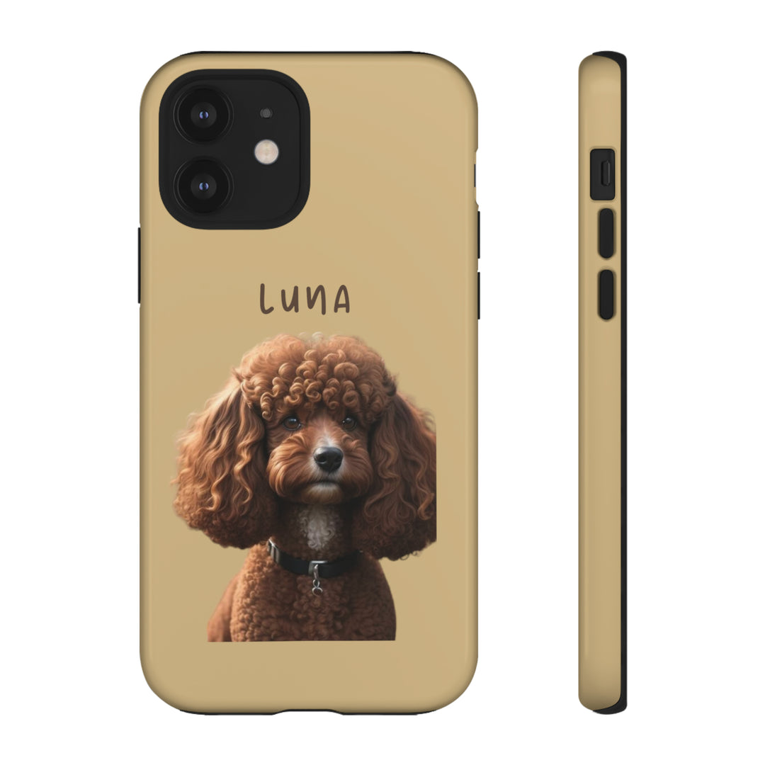 Custom Poodle Pet Phone Case with Photo and Name - Dog Lover's Choice - Creative Canvas Corner