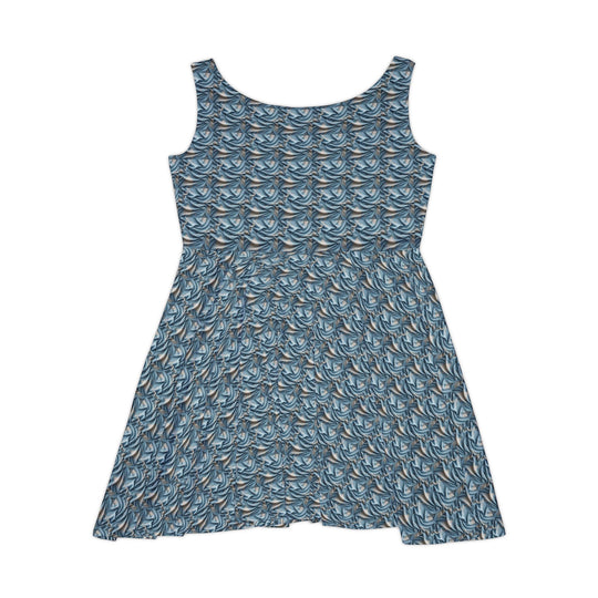 Sleeveless Summer Skater Dress - Retro Breeze