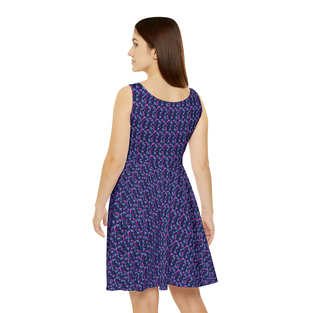 1980s Neon Skater Dress - Bold & Bright - Creative Canvas Corner