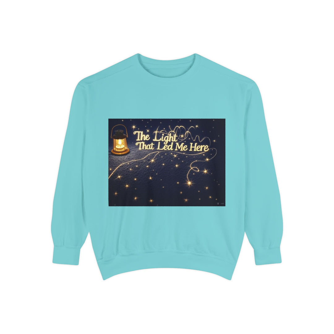 The Light That Led Me Here – emotional tribute sweatshirt for mom