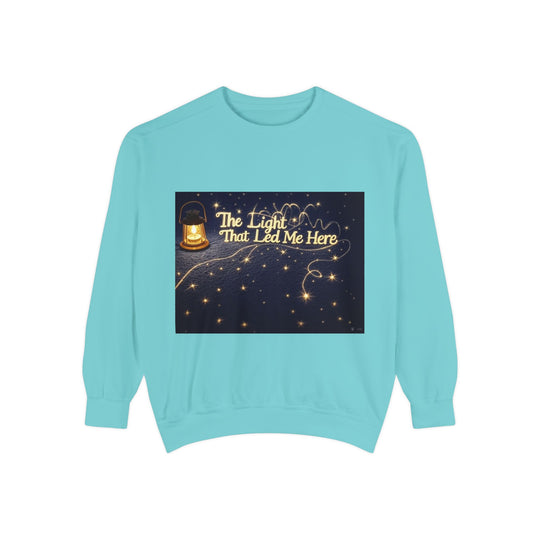 The Light That Led Me Here – emotional tribute sweatshirt for mom
