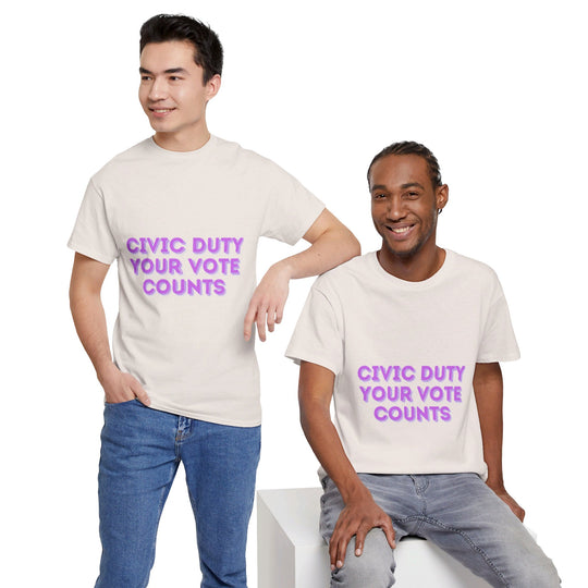 Civic Duty T-Shirt - Your Vote Counts