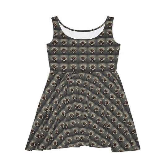 Bloom Cipher Women Skater Dress - Creative Canvas Corner