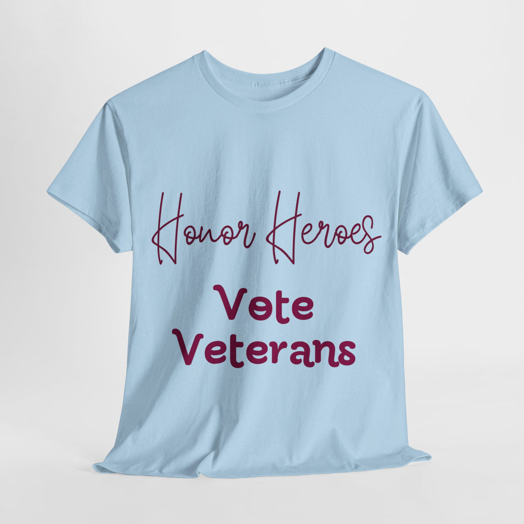 🗳️ Vote for Veterans: Honoring Our Heroes T-Shirt 🎖️ - Creative Canvas Corner