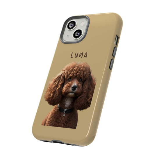 Custom Poodle Pet Phone Case with Photo and Name - Dog Lover's Choice - Creative Canvas Corner