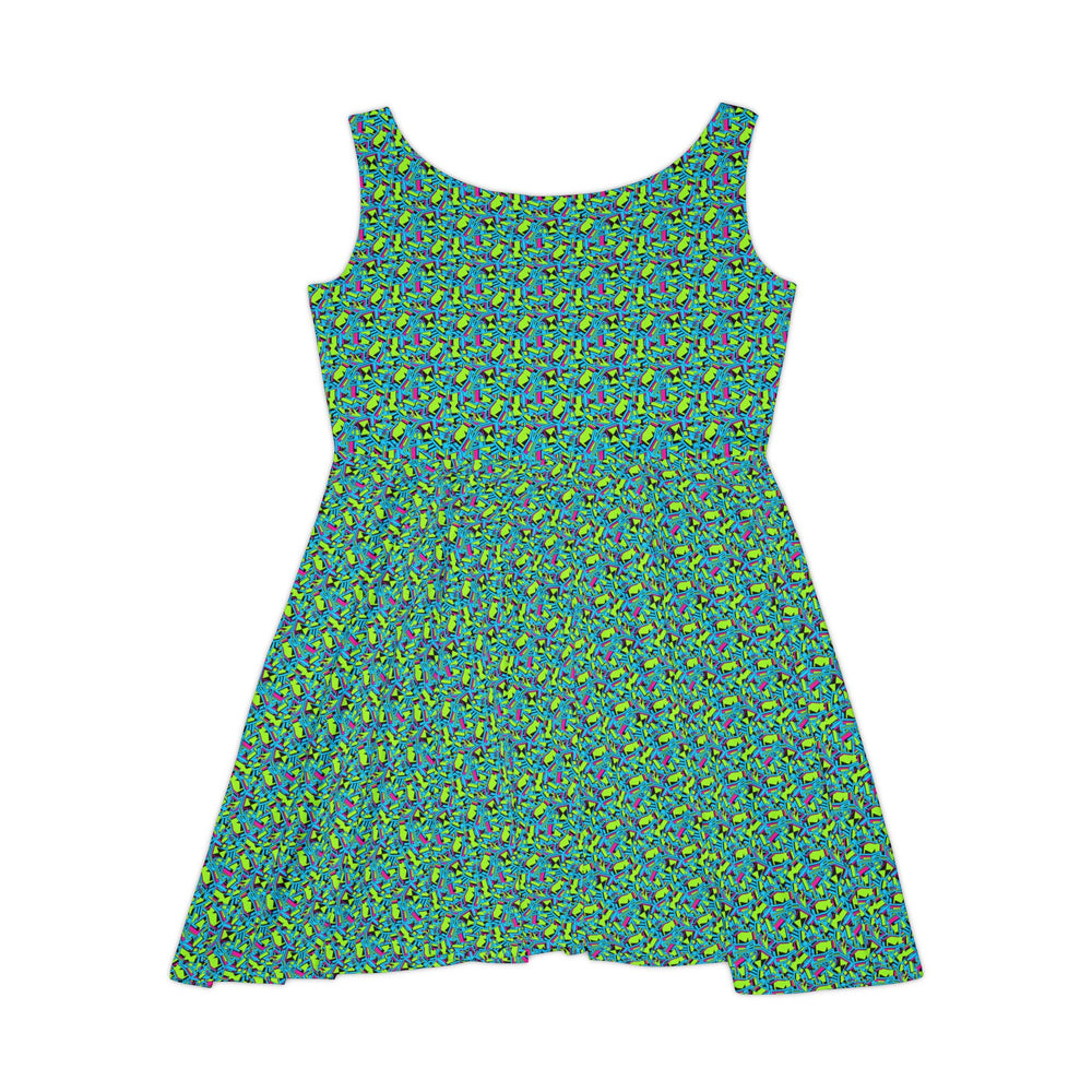 Retro Vibe Women Skater Dress