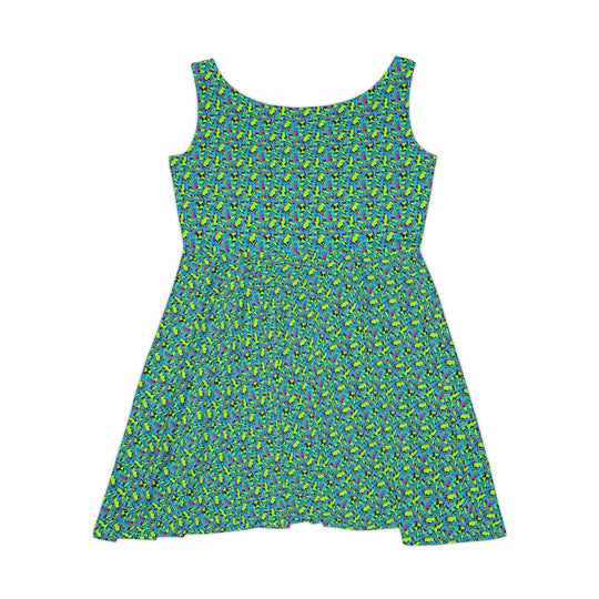 Retro Vibe Women Skater Dress