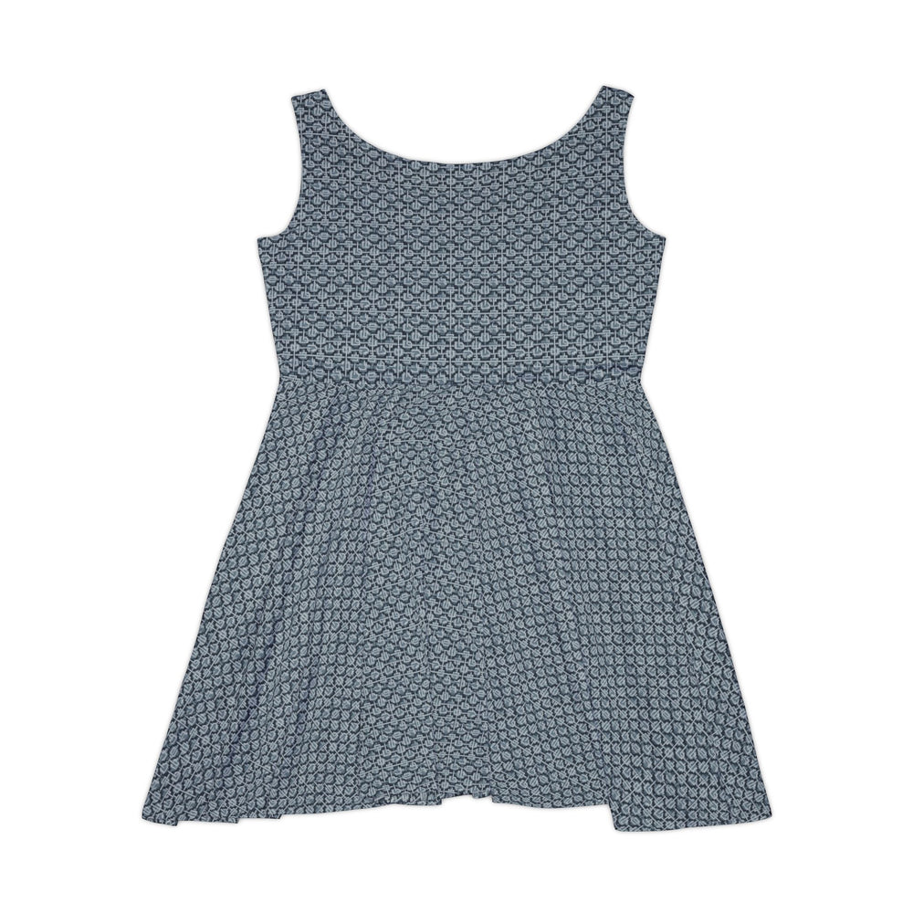 Urban Grid Skater Dress