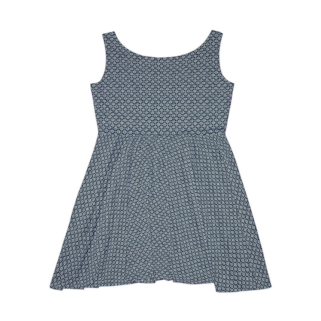 Urban Grid Skater Dress