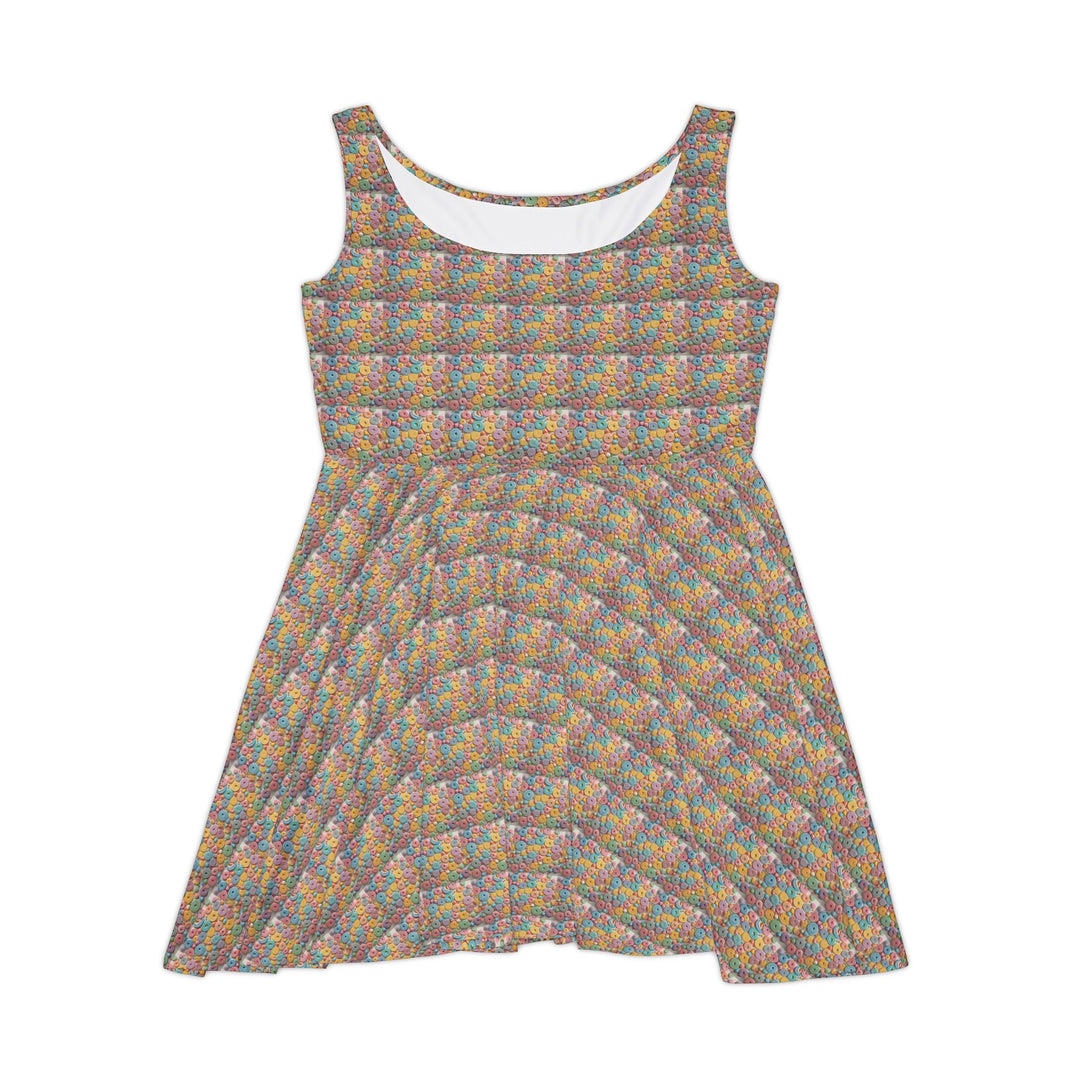 Candy Swirl Vibe Women Skater Dress - Creative Canvas Corner