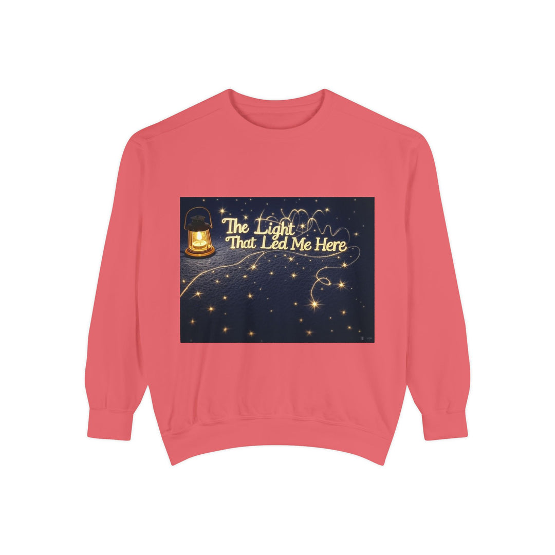 The Light That Led Me Here – emotional tribute sweatshirt for mom