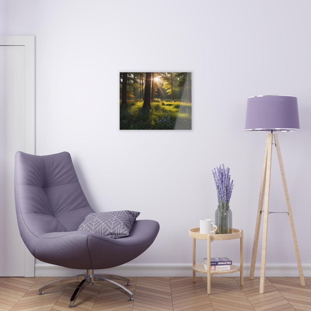 🌼 Sunlit Forest Clearing: Tranquil Beauty and Wildflower Bliss 🌞 - Creative Canvas Corner