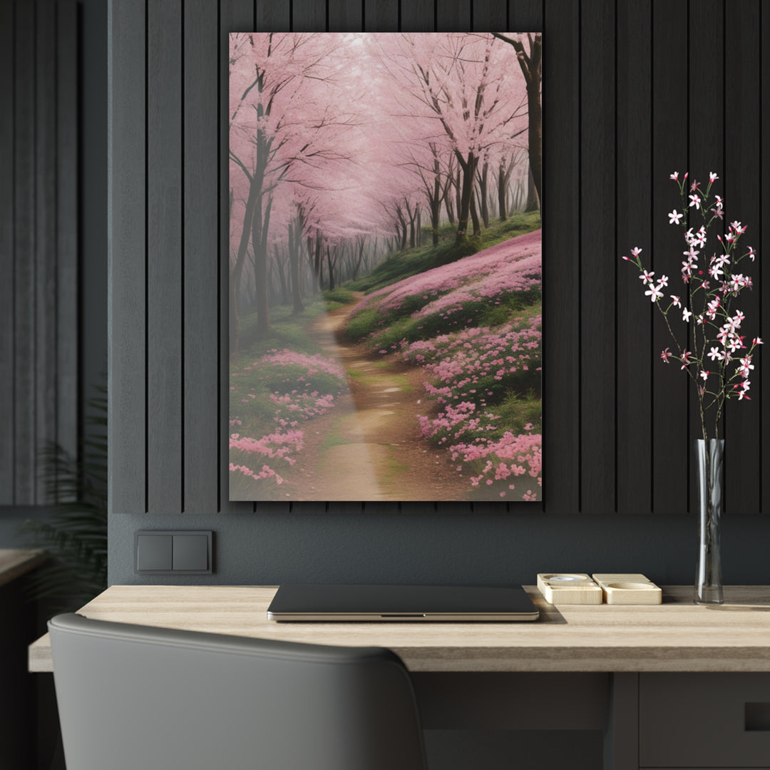 🌸 Pink Paradise: Stunning Trees in the Forest 🌳 - Creative Canvas Corner