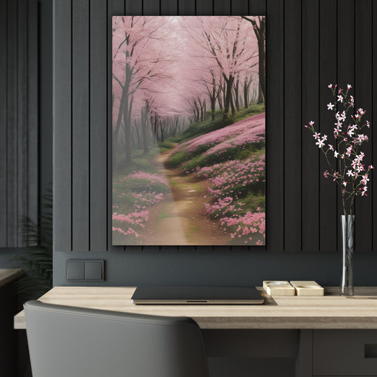 🌸 Pink Paradise: Stunning Trees in the Forest 🌳 - Creative Canvas Corner