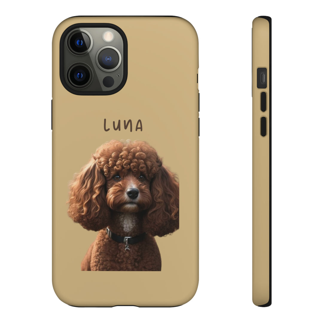 Custom Poodle Pet Phone Case with Photo and Name - Dog Lover's Choice - Creative Canvas Corner