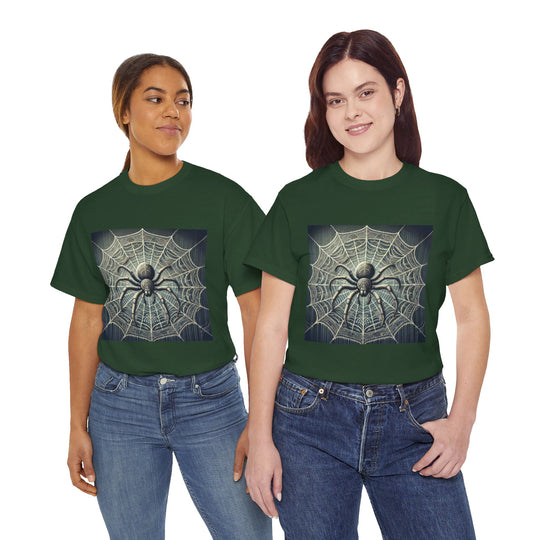 Spooky Spider Web Halloween T-Shirt