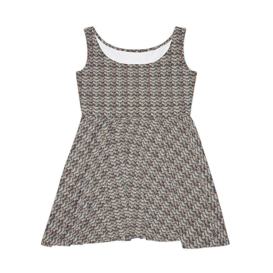 Sakura Wave Vibe Women Skater Dress