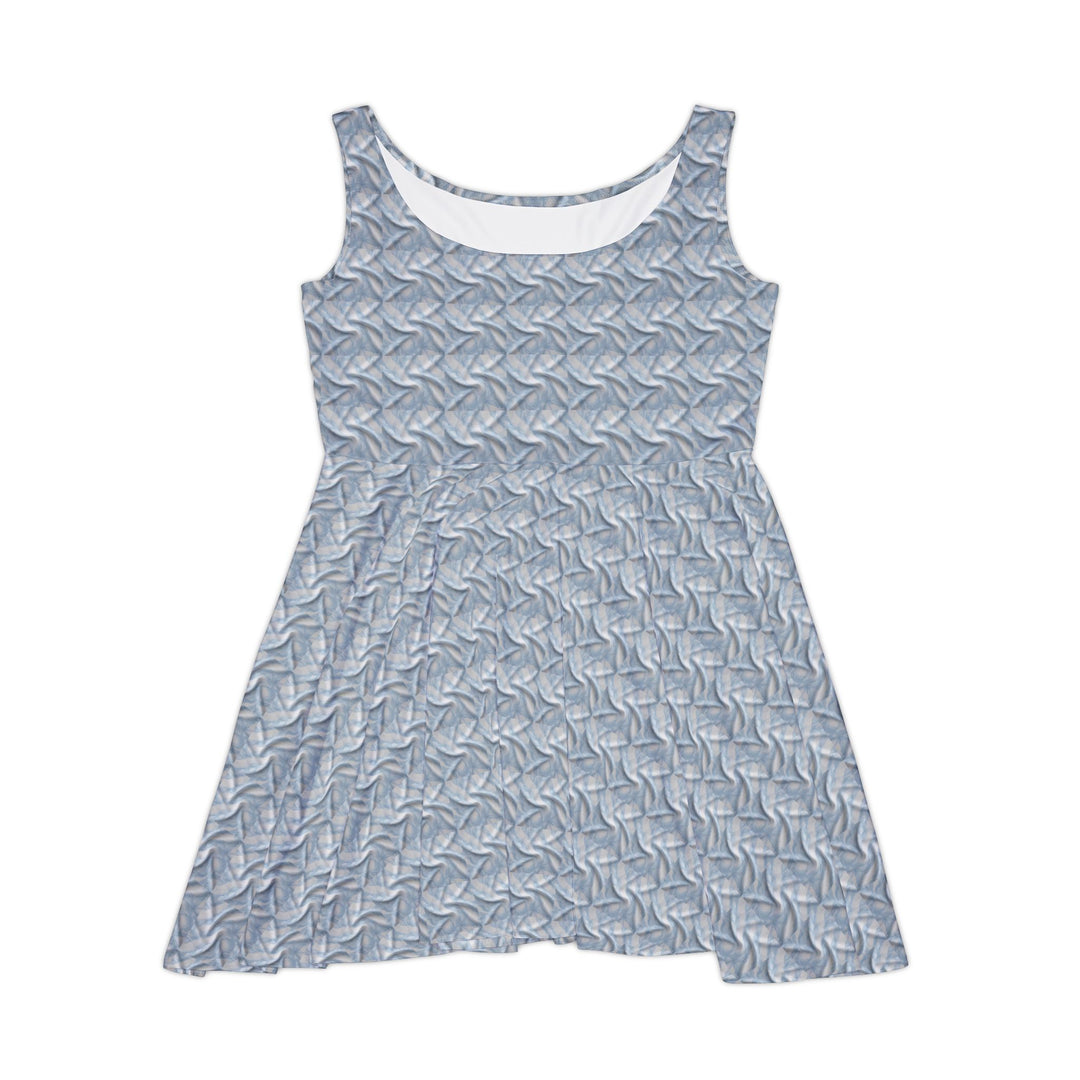 Baby Blue Mini Skater Dress: Everyday Serenity - Creative Canvas Corner