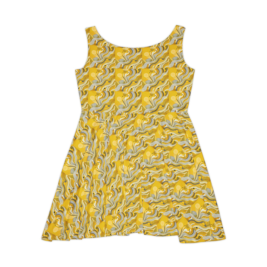 Minimalist Lemon Skater Dress for a Bright Look