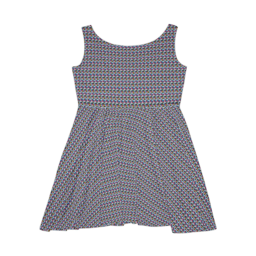 Animal Print Vibe Women Skater Dress - Creative Canvas Corner