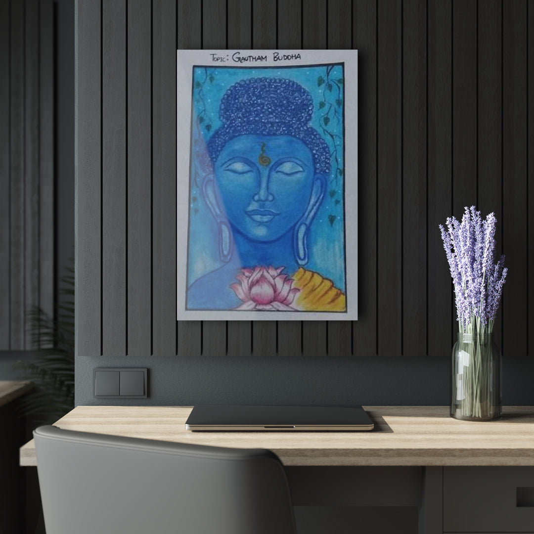 Gautam Buddha Acrylic Print — French Cleat Wall Art