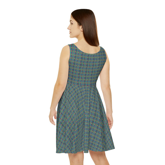 Tie-Dye Vibe Women Skater Dress