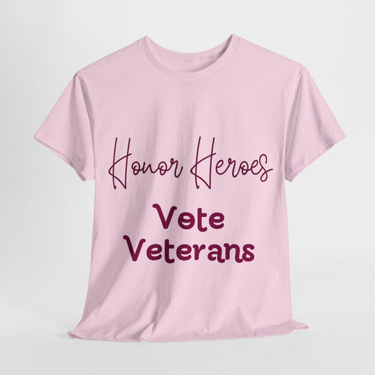 🗳️ Vote for Veterans: Honoring Our Heroes T-Shirt 🎖️ - Creative Canvas Corner