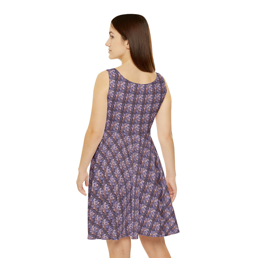 Peach Smocked Back Skater Dress: Effortless Appeal