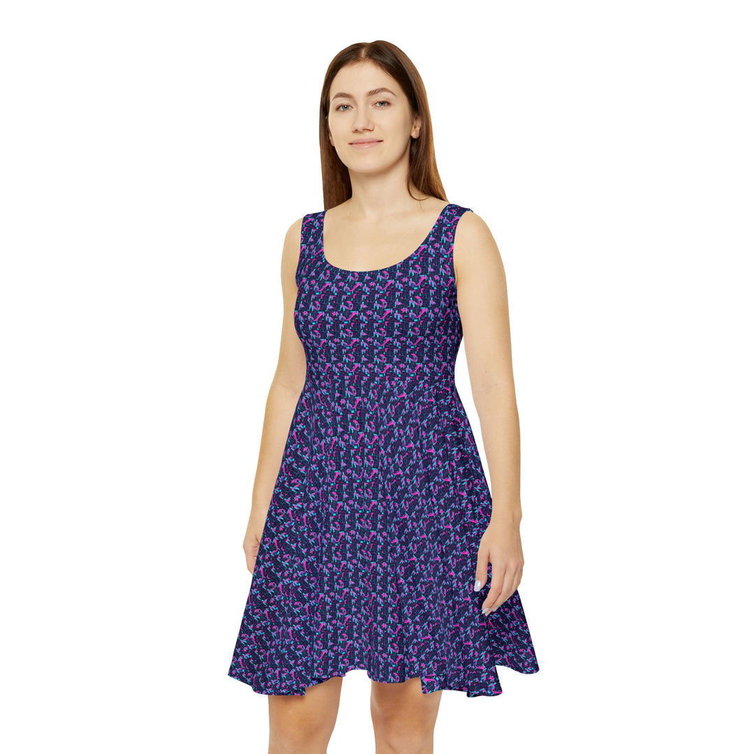 1980s Neon Skater Dress - Bold & Bright - Creative Canvas Corner