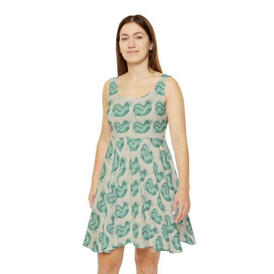 Minimalist Mint Green Skater Dress for a Refreshing Look