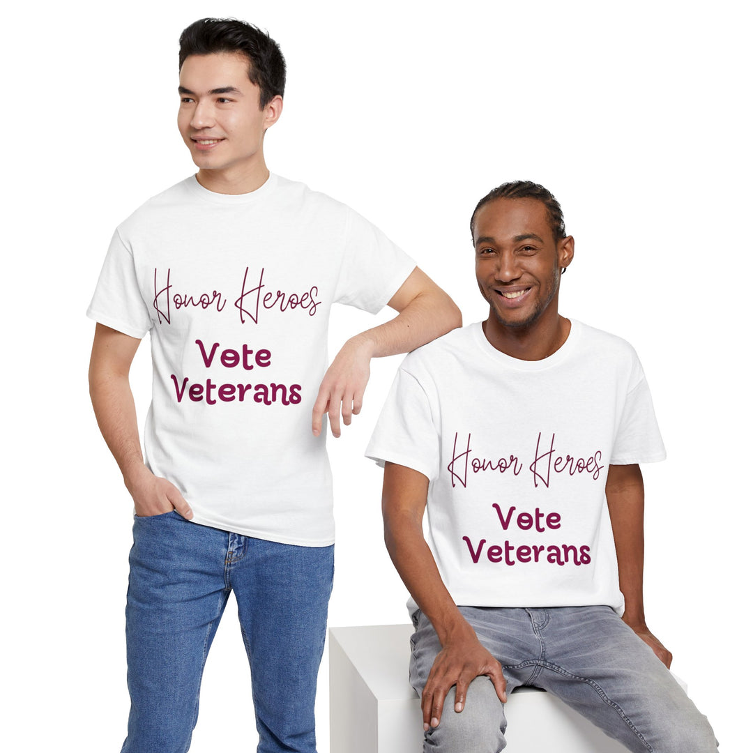 🗳️ Vote for Veterans: Honoring Our Heroes T-Shirt 🎖️ - Creative Canvas Corner