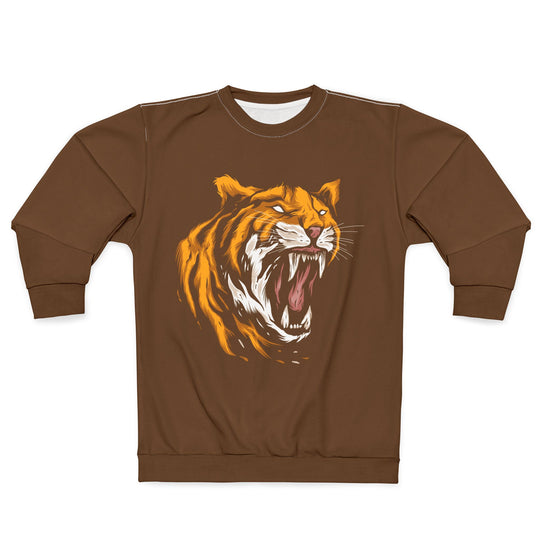 Fierce Tiger Printed Sweatshirt - Roar in Style