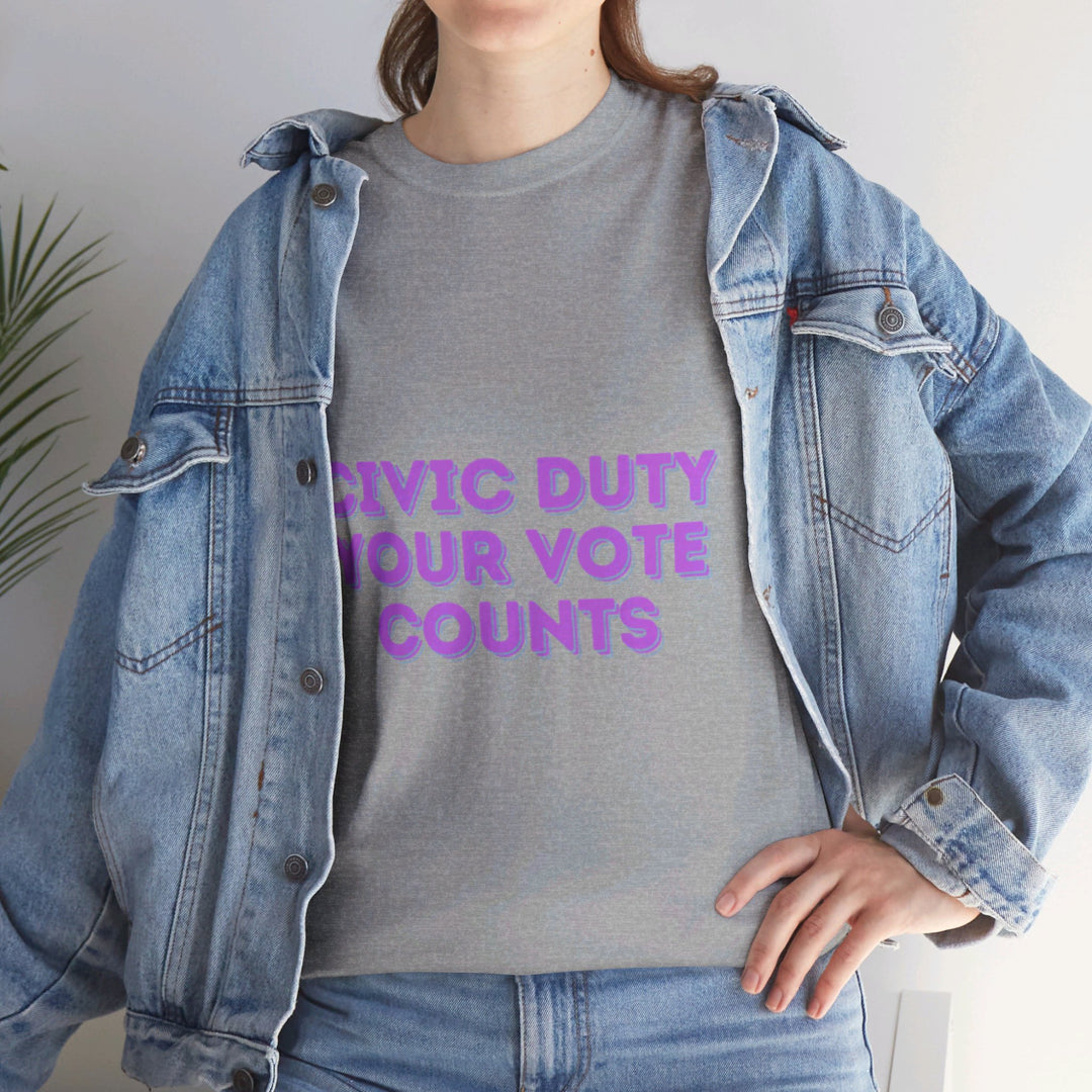 Civic Duty T-Shirt - Your Vote Counts