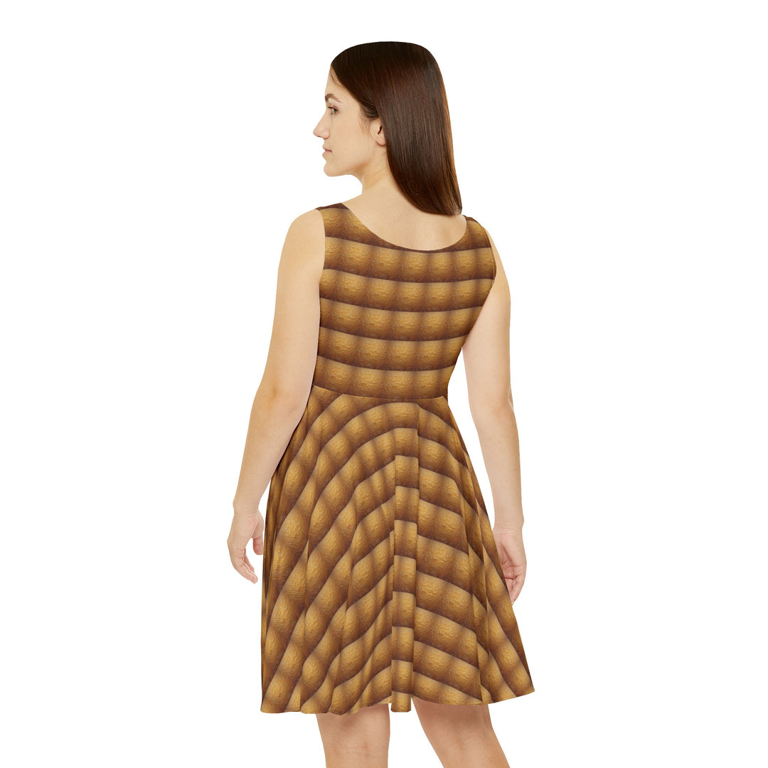 Honeycomb Fade Vibe Women Skater Dress