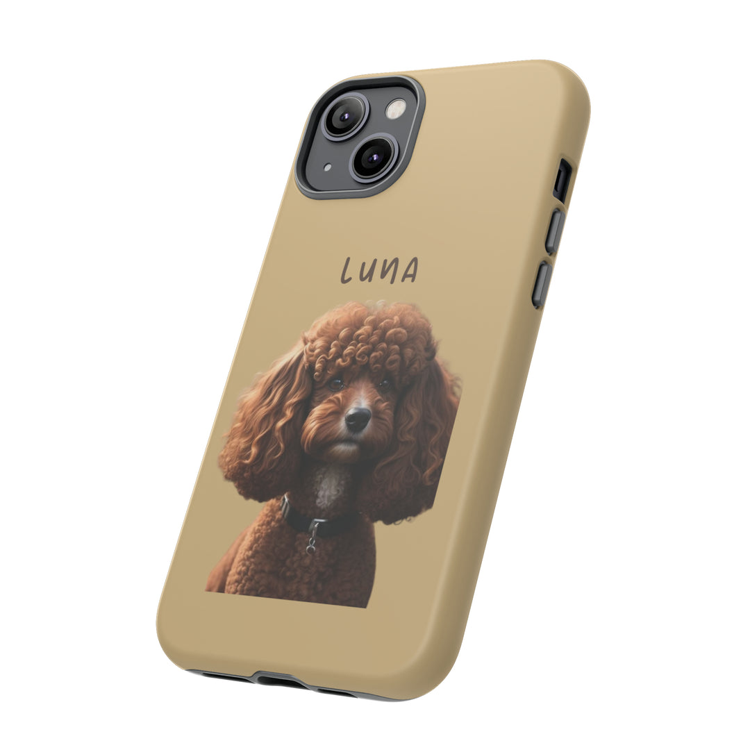 Custom Poodle Pet Phone Case with Photo and Name - Dog Lover's Choice - Creative Canvas Corner