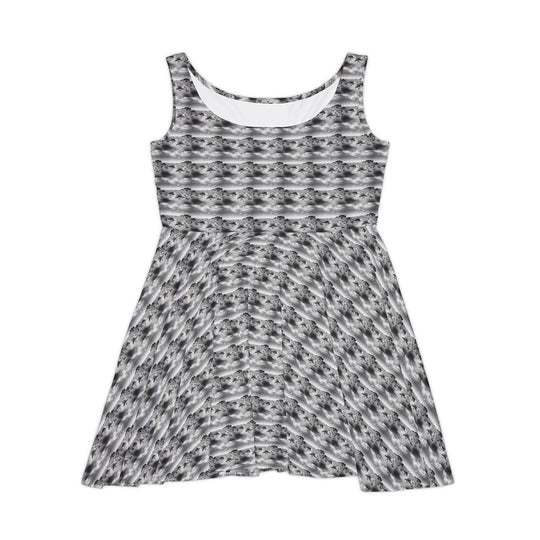 Soft Static Vibe Women Skater Dress