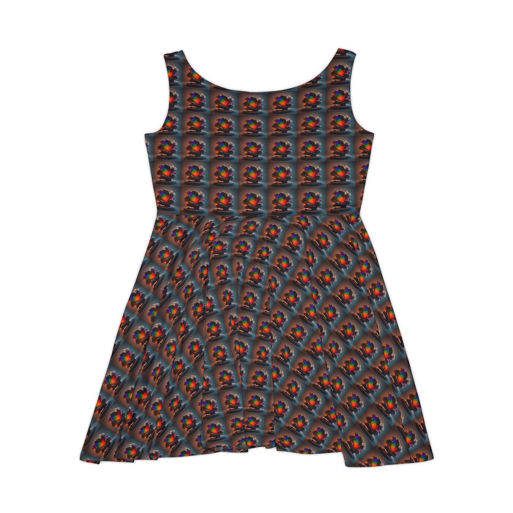 Heatmap Glow Vibe Women Skater Dress