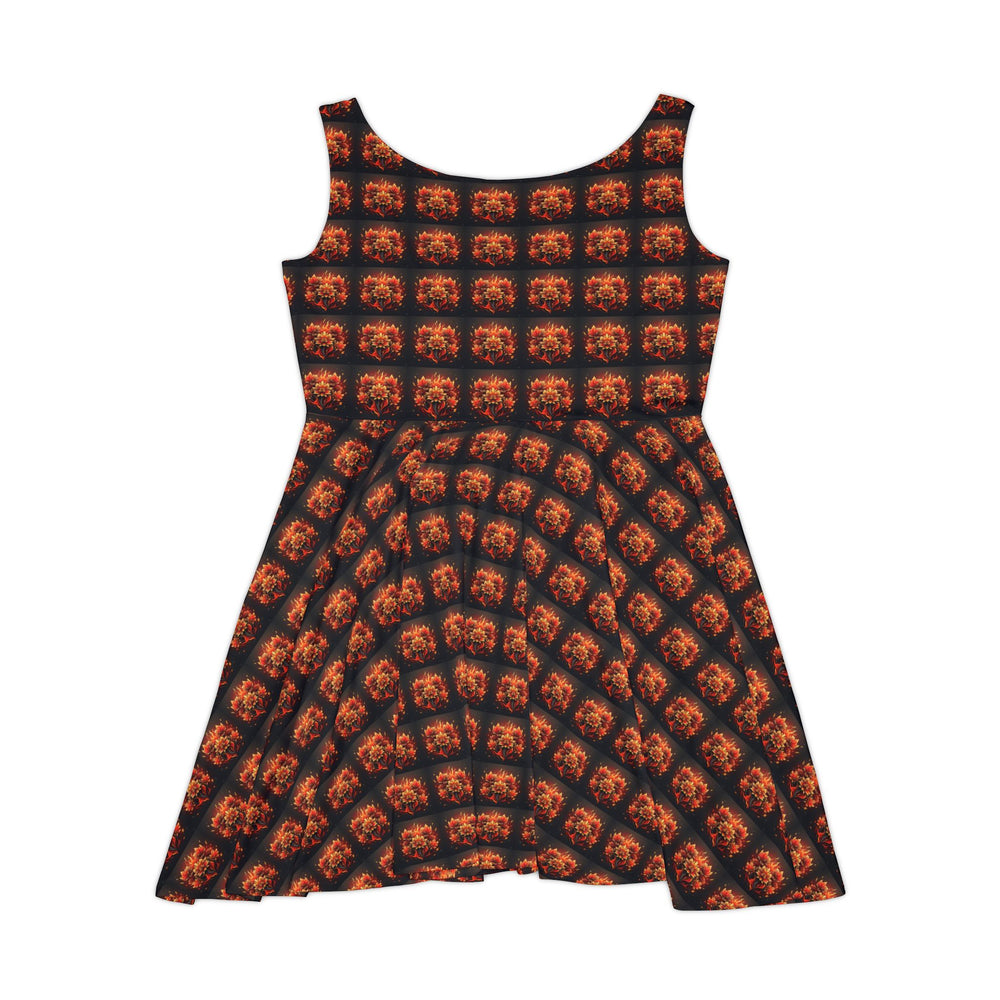 Featherlight Blooms Women Skater Dress