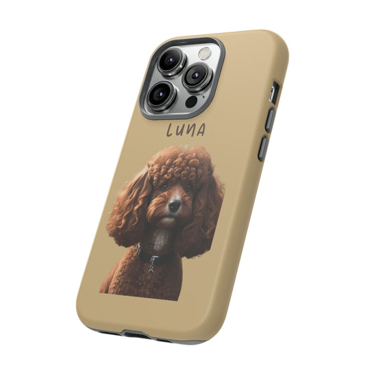 Custom Poodle Pet Phone Case with Photo and Name - Dog Lover's Choice - Creative Canvas Corner