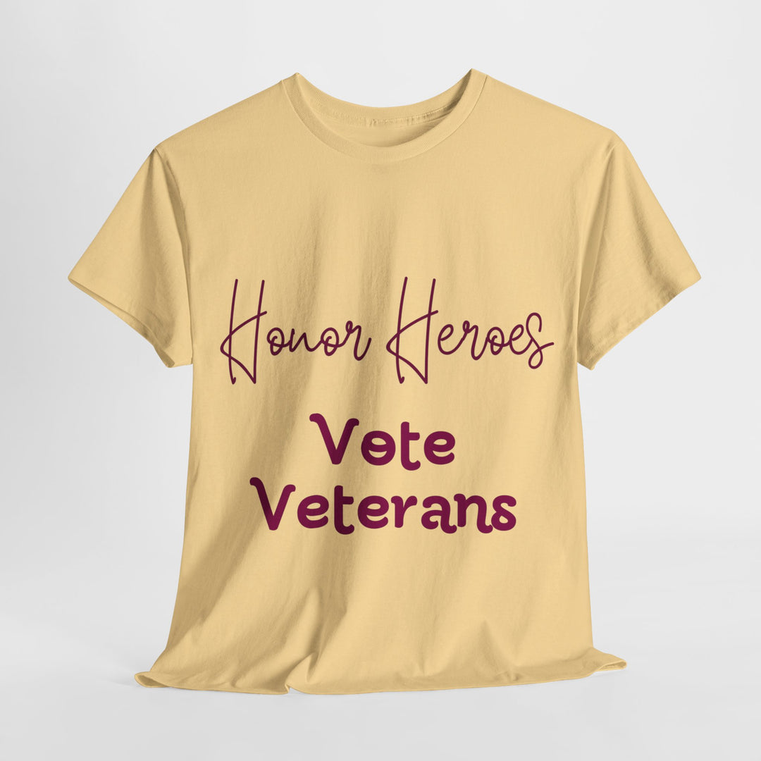 🗳️ Vote for Veterans: Honoring Our Heroes T-Shirt 🎖️ - Creative Canvas Corner